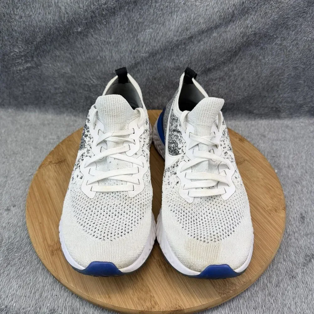 Nike Epic React Flyknit 2 Shoes Mens Size 12 White Running Athletic Sneakers